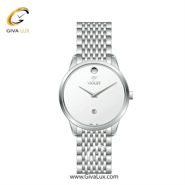 ساعت مچی اورجینال زنانه ویولت VIOLET نقره ای | نقره ای| سفید| کد رفرنس 0550